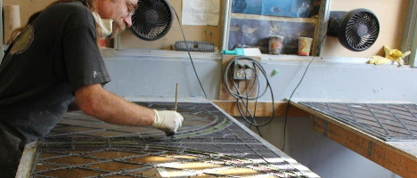 Toronto Bell Cote EGD Glass Restoration cleaning the came