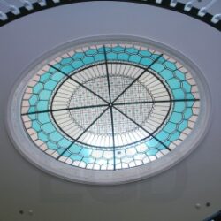 Sky Blue Stained Glass Dome