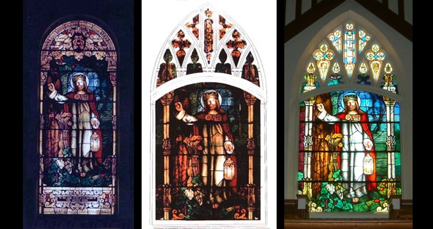 Leaside-United-Church-Reclaimed-Stained-Glass-Window-before-after