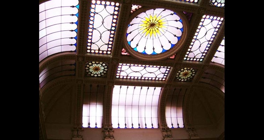 Osgoode Hall Law Society Toronto Ontario EGD Glass Restoration Stained Glass Skylight