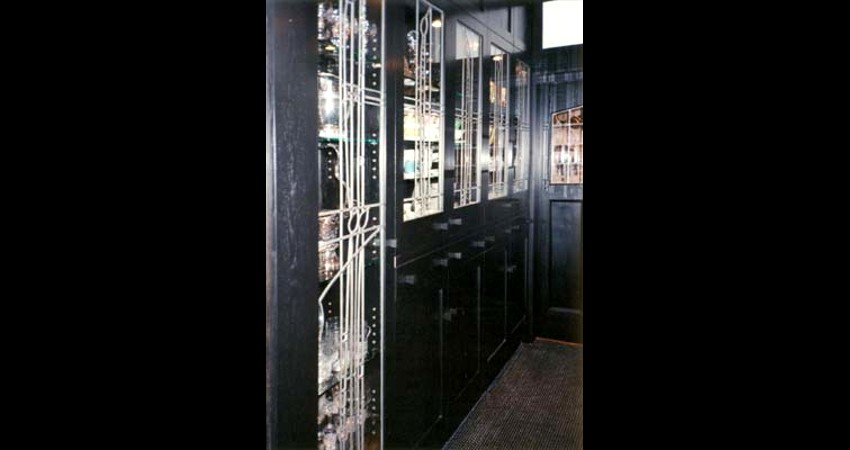Private Residence High Park Toronto New Work Original Stained EGD Glass Cabinets