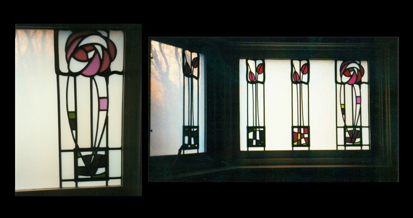 Private Residence High Park Toronto New Work Original Stained EGD Glass Staircase