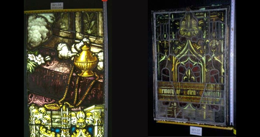 St. Michael's Cathedral Toronto Ontario EGD Glass Restoration - Repaired Restored Stained Glass