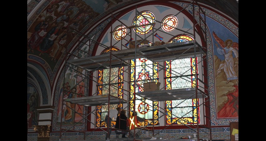 Holy Trinity Russian Orthodox Cathedral EGD Glass Restoration 1